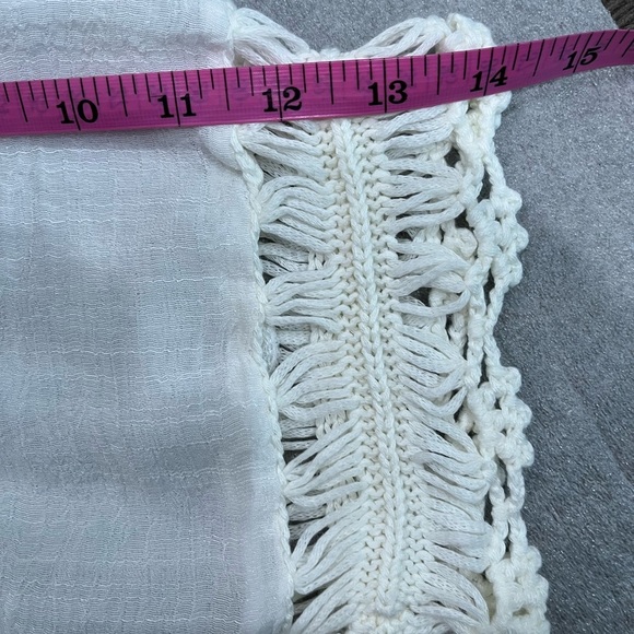 [L/XL]Papillon Blanc  3/4 Sleeve Crochet Blouse - Picture 7 of 7